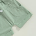 Rtnnsbbfcm Newborn Baby Boy Summer Clothes Short Sleeve Color Block Front - Image 6