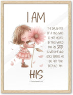 KensTro Nursery Decor Natural OAK Wood Scripture Framed Wall Art, 12x16 in God by KensTro
