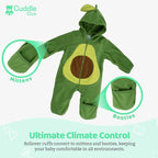 Cuddle Club Fleece Baby Bunting Bodysuit - Image 3