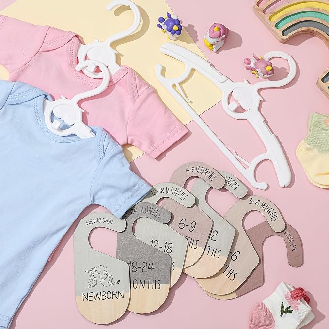 Hsei 30 Packs Baby Hangers for Nursery Closet - Image 6