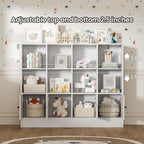 White Bookshelf, Wood Bookcase - Image 5