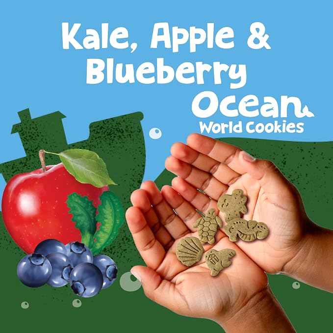 Get'ems! from Gerber, Snacks for Kids, Apple & Blueberry Ocean World Cookies - Image 4