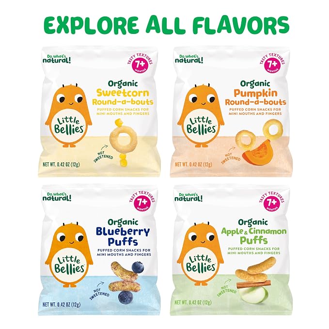 Little Bellies Organic Puffs Variety Pack - Image 10