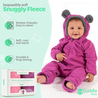 Cuddle Club Fleece Baby Bunting Bodysuit - Image 2