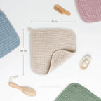Comfy Cubs Muslin Baby Washcloths 6 Pack - Image 3