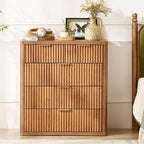 LEYAOYAO Fluted 5 Drawers Dresser - Image 5