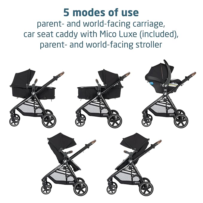 Maxi-Cosi Zelia™ Luxe 5-in-1 Modular Travel System in New Hope Black - Image 3