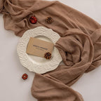 Cheesecloth Table Runner Nude Gauze Rustic Boho Coffee Cheese Cloth 120 Inch 10 - Image 2