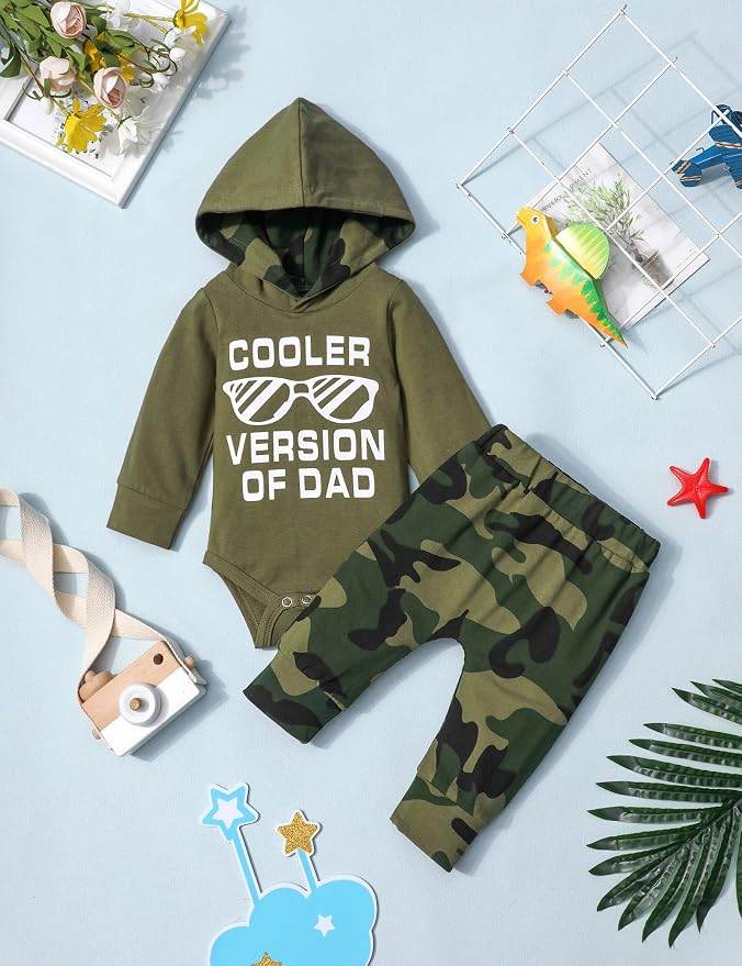 Fommy Newborn Baby Boy Clothes Plaid Letter Print Long Sleeve Hoodies + Long - Image 7