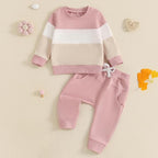 Fernvia Toddler Baby Girl Clothes 3 6 9 12 18 24 Months Fall Outfits Solid Long - Image 2