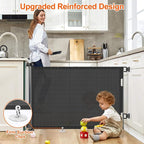 71 inch Retractable Baby Gates, EZIGO Extra Wide Baby Gate - Image 3