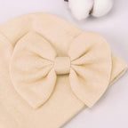 BQUBO Newborn Baby Hats Mittens Set Hospital Hat Beanie Infant Bow Hats Baby - Image 5