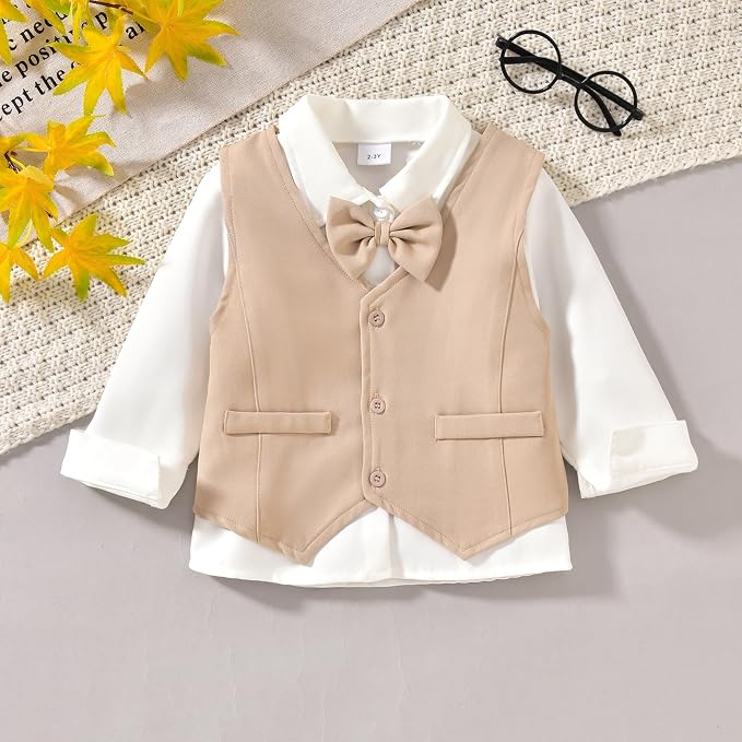 Toddler Boys Suit 4Pcs - Image 3