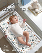 Extra Stretchy Changing Pad Cover, TotBasic Ultra Soft Premium Jersey Knit - Image 2