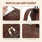 Premium Vegan Leather Diaper Bag Backpack - Image 7