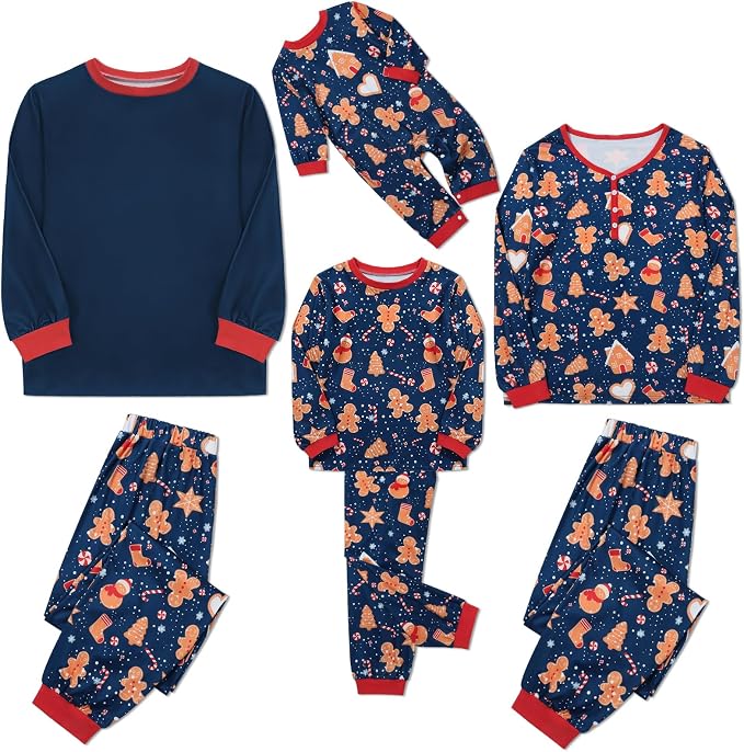Weixinbuy Family Pajamas Set Christmas Pjs Matching Clothes Pajamas - Image 2