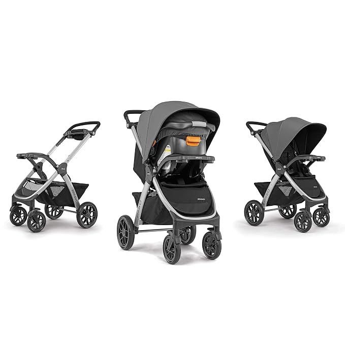 Chicco Bravo 3-in-1 Trio Travel System, Bravo Quick-Fold Stroller - Image 14