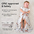 Yoofoss Baby Sleep Sack 12-18 Months 0.5 Tog Wearable Blanket - Image 4