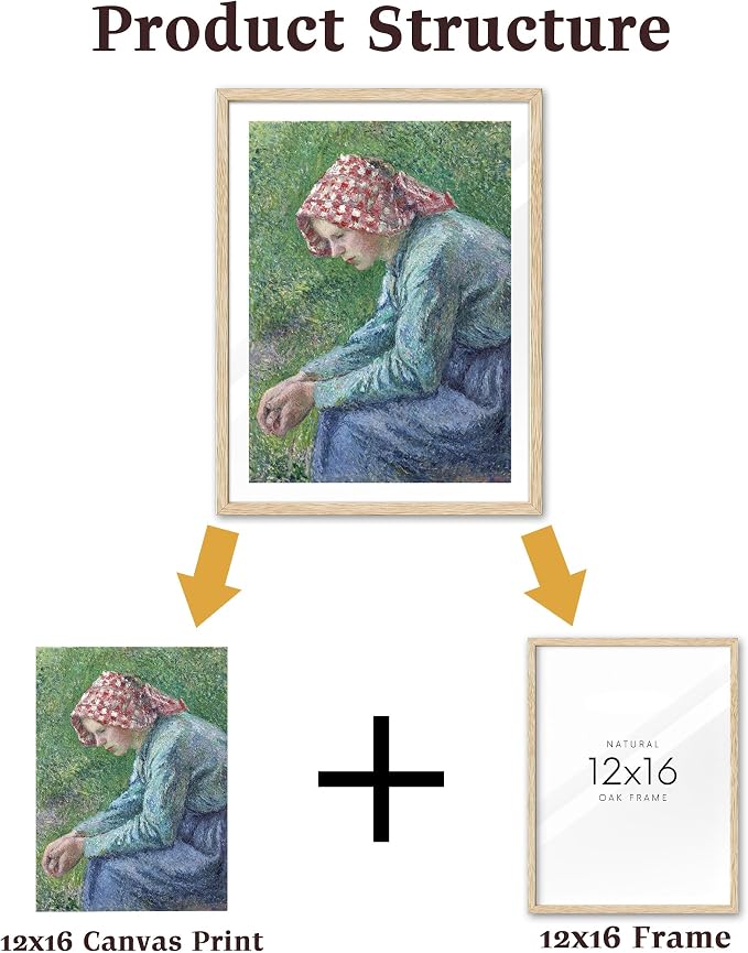 KensTro 12x16 Set of 3 Natural Oak Wood Picture Frame - Image 3