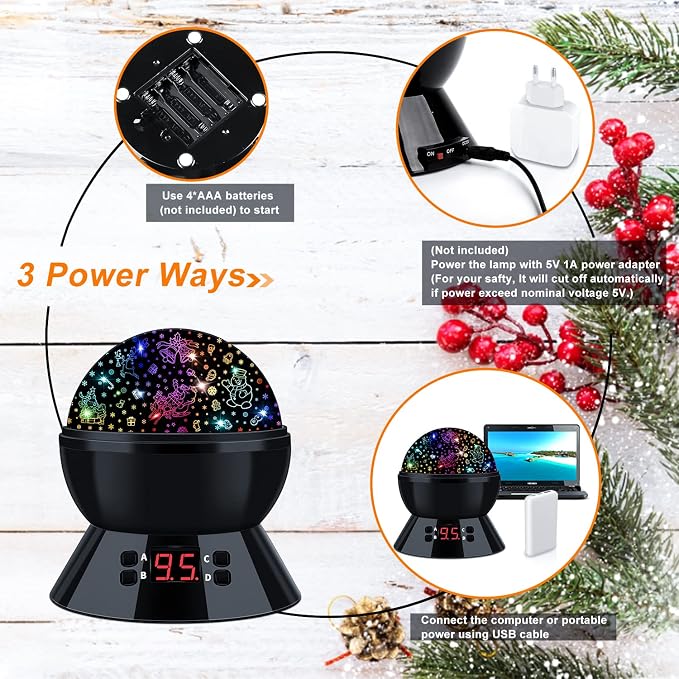 Dinosaur Night Light Projector for Kids Toys for Boys Room, 360 Degree Rotation - Image 6