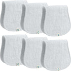 Muslin Burp Cloths Set, 6 Pieces, 100% Organic Cotton Hand Washcloths by RomyRo