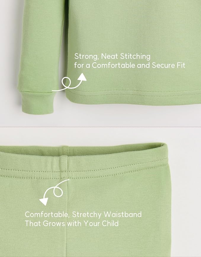 moimoln 6M-8Y Modal Cotton Solid Soft Breathable Baby Toddler Boys Girls Snug - Image 5
