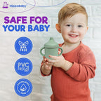 Silicone Transition Sippy Cup for 6+ month old | Includes 1 Toddler straw cup & - Image 6