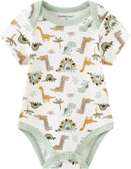 Kiddiezoom Newborn Baby Unisex Cotton One-Piece Bodysuits Baby Gift 5-Pack Baby - Image 3