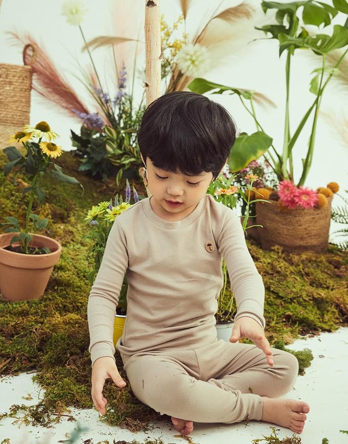 moimoln 6M-8Y Modal Cotton Solid Soft Breathable Baby Toddler Boys Girls Snug - Image 2