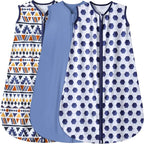 3 Pack Baby Sleep Sack 100% Rayon Cotton Baby Sleeping Bag 2-Way Zipper Toddler by BSTOPPT