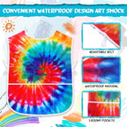 SATINIOR 2 Pieces Kids Art Smock Toddler Apron Waterproof Painting Artist Apron - Image 3