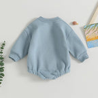 VISGOGO Newborn Infant Baby Boy Girls Oversized Romper Little Dude Sweater - Image 4