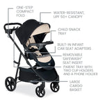 Britax Willow Brook S+ Baby Travel System, Infant Car Seat and Stroller Combo - Image 3