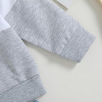 Kupretty Toddler Baby Boy Fall Winter Clothes Color Block Long Sleeve - Image 3