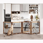 Vantas Folding Pet Gate 96" Wide, Freestanding Pet Gate, Puppy Safety Fence by Vantas