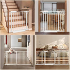 Extra Wide Baby Gate with Door Pressure Mounted 71.65-76.38 Inch, Child Baby - Image 6