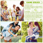 6 Sets Bottle Chug Baby Shower Games Juegos Para Plastic Baby Bottles Bibs - Image 6