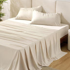 Bedsure Queen Sheet Set, Rayon Derived from Bamboo, Cooling Sheets, Breathable by BEDSURE