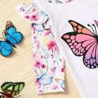 GRNSHTS Newborn Baby Girl Romper Infant Letter Print Jumpsuit Floral - Image 5