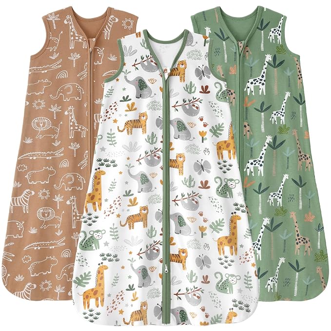 Baby Sleep Sack 0-6 months, 100% Cotton Sleeping Sack by FIEMOL