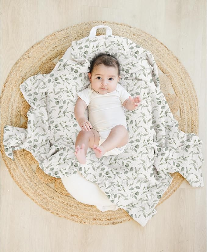 Konssy 3 Pack Muslin Swaddle Blankets - Image 9
