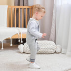 Baby Boy Clothes Set Infant Boy's Long Sleeve Romper+Dinosaur Denim Overalls - Image 3