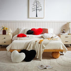 EastTree Heart Pillows, Ultra Soft Extra-Large Fluffy Pillows, Love Throw - Image 3