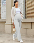 G4Free Maternity Pants Over The Belly Yoga Dress Work Pregnancy Pants Stretchy - Image 7