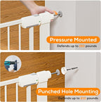 29.5-54.2" Baby Gate for Stairs, Baby Safety Essentials, Auto Close Gate for - Image 7
