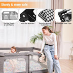 Foldable Baby Playpen with Gate, Extra Large Collapsible Play Yard - Image 7
