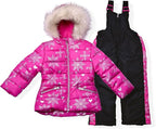 Arctic Quest Little Girls Bib Snow Pants and Ski Jacket Water-Resistant Snowsuit by ArcticQuest
