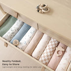 Konssy 3 Pack Muslin Swaddle Blankets - Image 6
