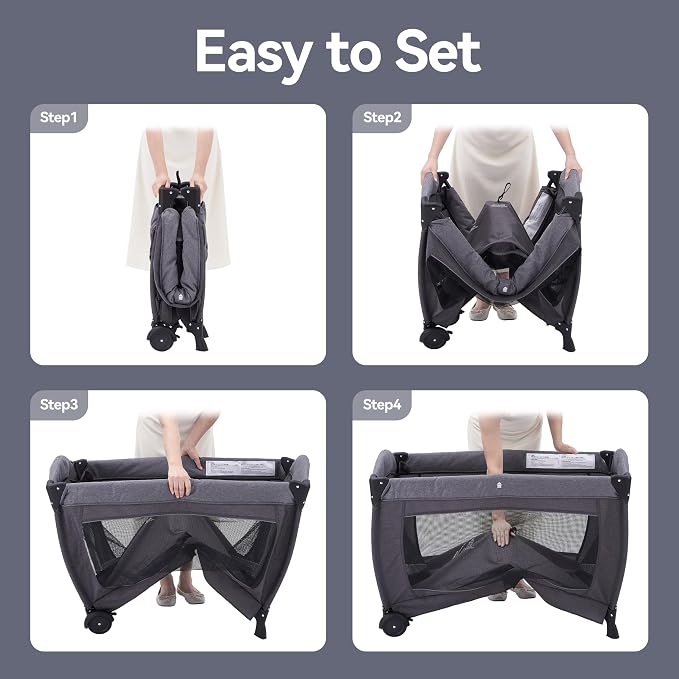 Pamo Babe Playard Portable Playard Foldable Playpen - Image 5
