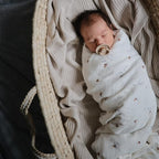 mushie Muslin Baby Swaddle Blanket | 100% Organic Cotton - Image 3